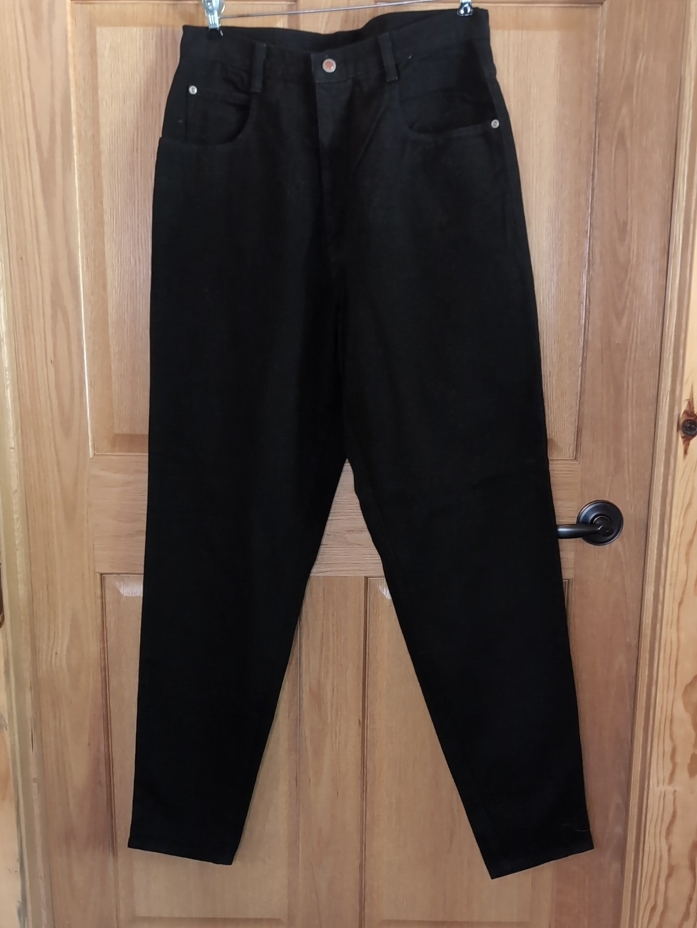 Sz 14 T Avenue Blues Black, High-Waist, No Stretch, Straight-Leg Jeans